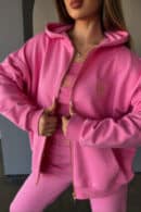 Bluza damska BG Loop | róż barbie