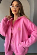 Bluza damska BG Loop | róż barbie