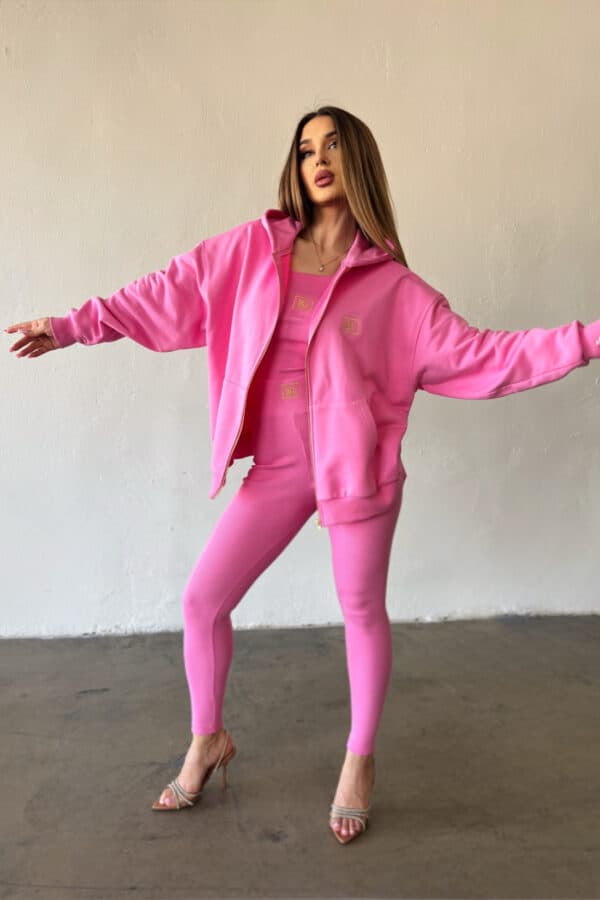 Bluza damska BG Loop | róż barbie