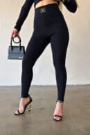 Legginsy damskie BG Fairy | czarny