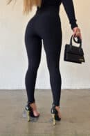 Legginsy damskie BG Fairy | czarny