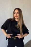 T-Shirt damski BG Perla | czarny