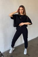 T-Shirt damski BG Perla | czarny