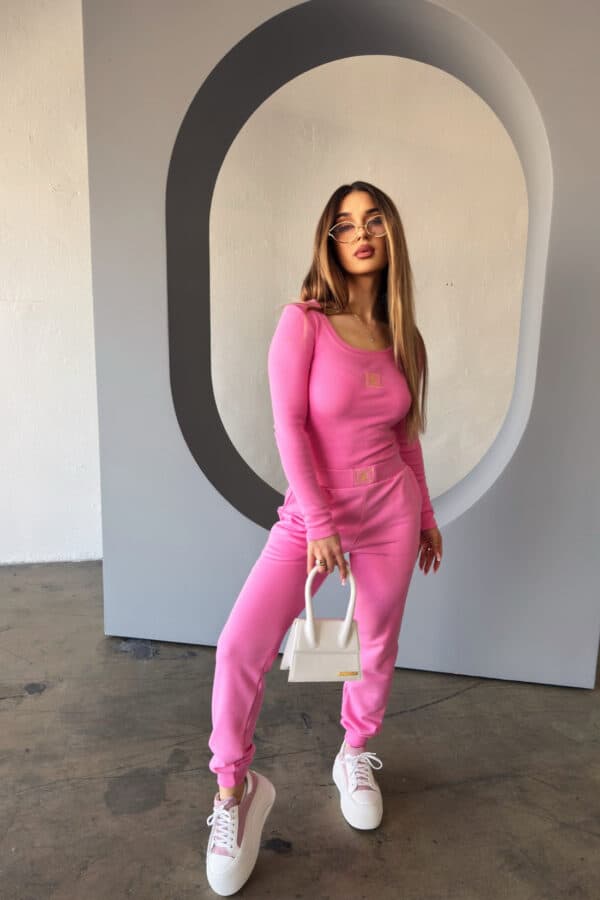 Spodnie damskie BG Foxy | róż barbie