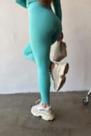 Legginsy damskie BG Fairy | jasna mięta