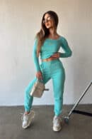 Bluzka damska BG Goja | jasna mięta