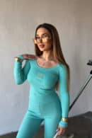 Bluzka damska BG Goja | jasna mięta