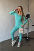 Bluzka damska BG Goja | jasna mięta