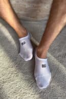 Skarpety mikrostopki BG Shorties | biały - czarny