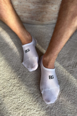 Skarpety mikrostopki BG Shorties | biały - czarny