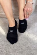 Skarpety mikrostopki BG Shorties | czarny - biały