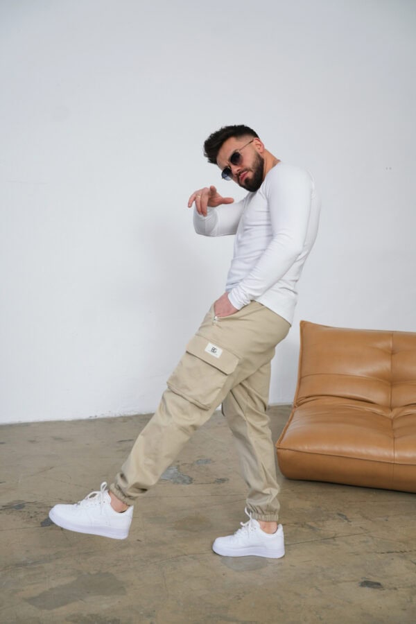 Spodnie męskie BG Deal | beż Spodnie męskie BG Deal | beż