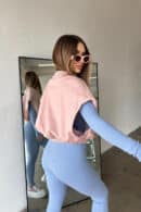 Kamizelka damska BG Georgia | puder róż Kamizelka damska BG Georgia | puder róż