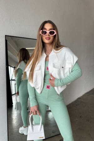 Kamizelka damska BG Georgia | biały