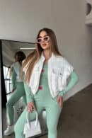 Kamizelka damska BG Georgia | biały Kamizelka damska BG Georgia | biały