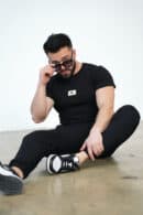 T-Shirt męski BG Malik | czarny