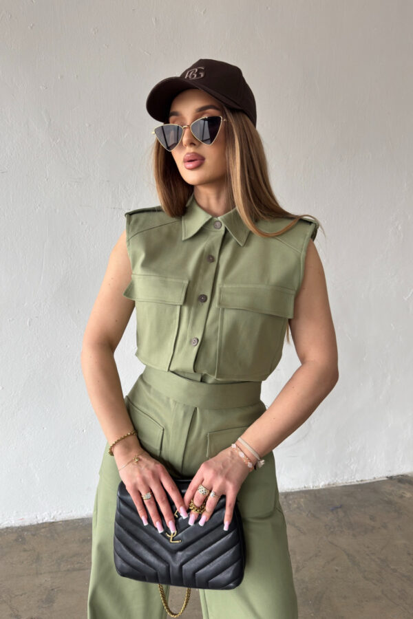 Kombinezon damski BG Mango | khaki