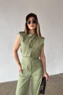 Kombinezon damski BG Mango | khaki