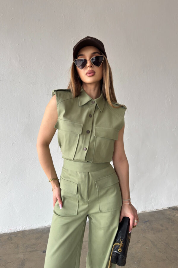 Kombinezon damski BG Mango | khaki