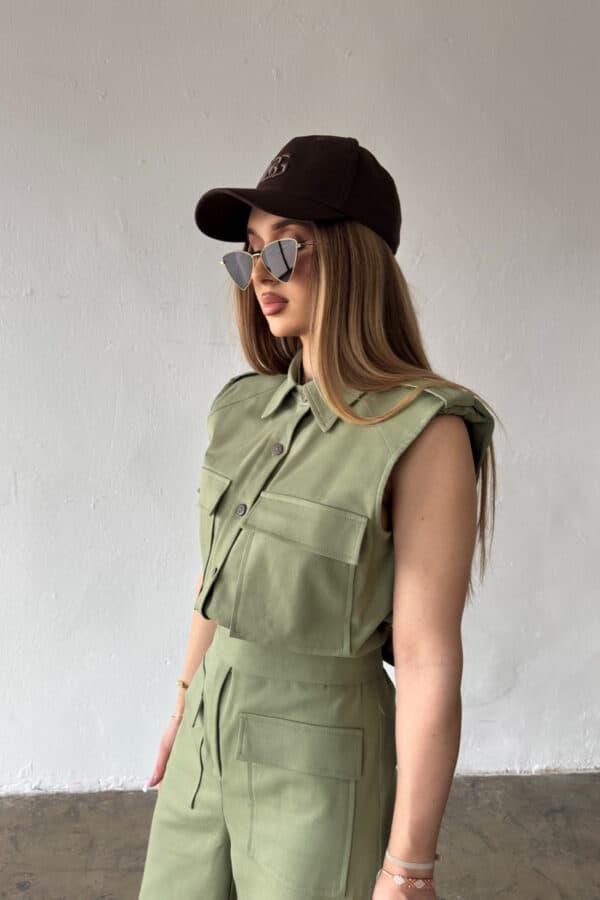 Kombinezon damski BG Mango | khaki