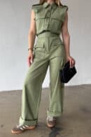 Kombinezon damski BG Mango | khaki