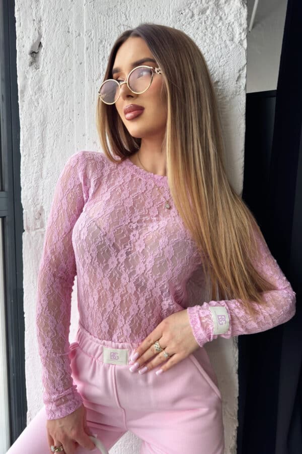 Bluzka damska BG Manifest | jasny róż