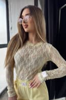 Bluzka damska BG Manifest | bananowy