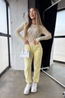 Bluzka damska BG Manifest | bananowy