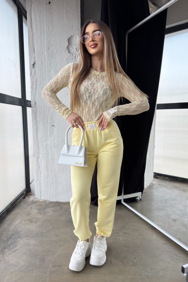 Bluzka damska BG Manifest | bananowy