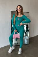 Komplet damski BG Mamba | lazur