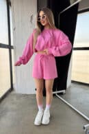 Szorty damskie BG Bills | róż barbie