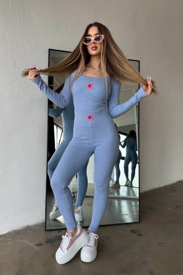 Komplet damski BG Mamba | niebieski jeans