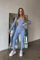 Komplet damski BG Mamba | niebieski jeans