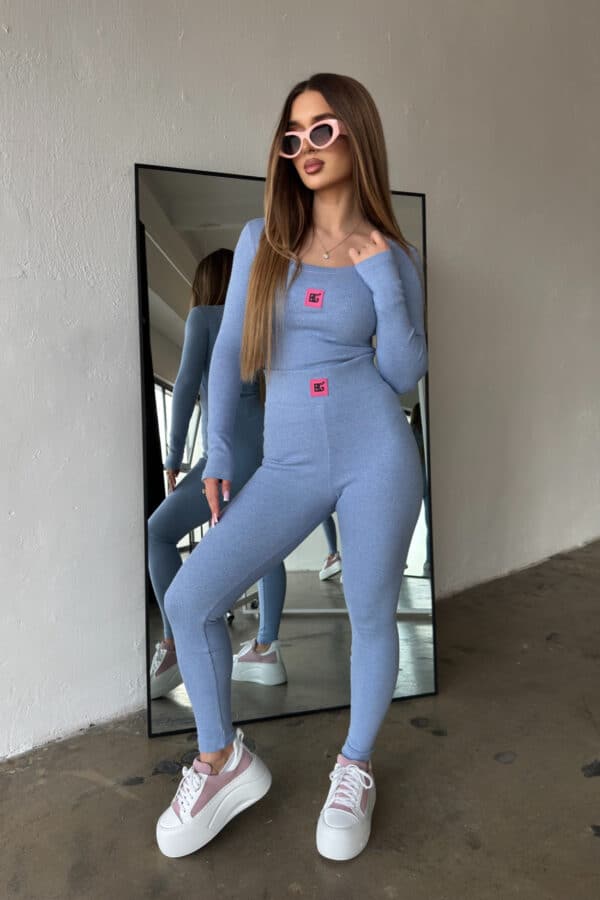 Komplet damski BG Mamba | niebieski jeans