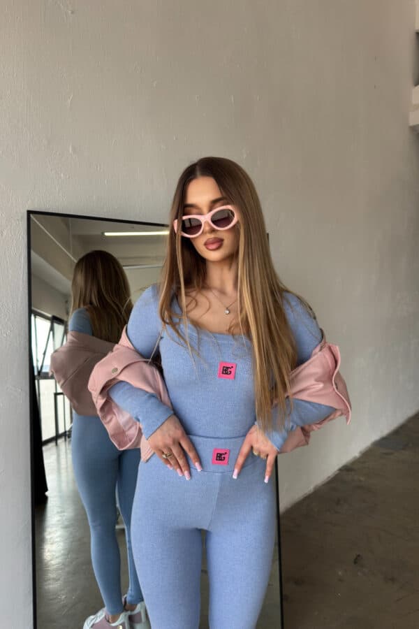 Komplet damski BG Mamba | niebieski jeans