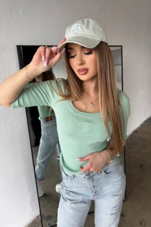 Czapka unisex BG Fufu | jasna matcha