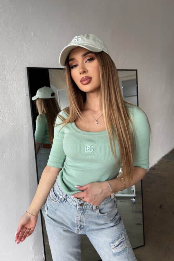 Czapka unisex BG Fufu | jasna matcha