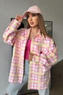 Koszula damska BG Sunshine | różowy-żółty