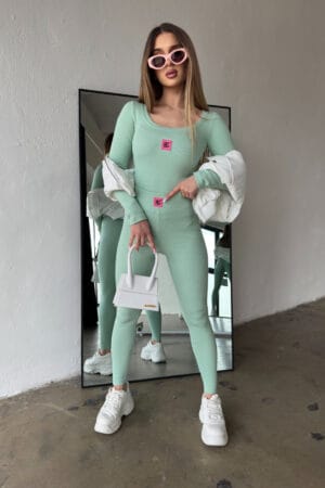 Komplet damski BG Mamba | matcha