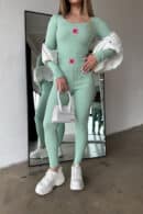 Komplet damski BG Mamba | matcha