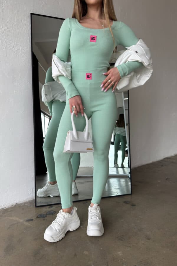 Komplet damski BG Mamba | matcha