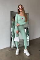 Komplet damski BG Mamba | matcha