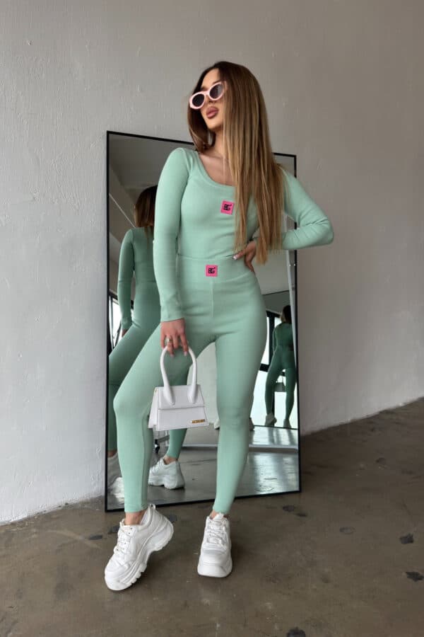 Komplet damski BG Mamba | matcha