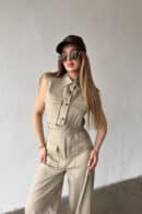 Kombinezon damski BG Mango | beż