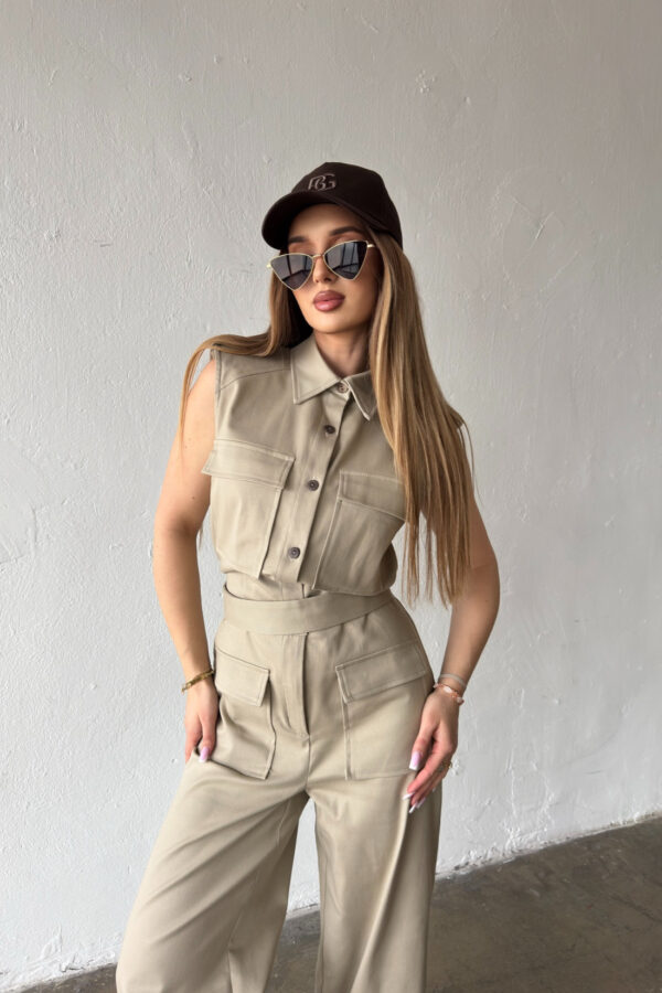 Kombinezon damski BG Mango | beż