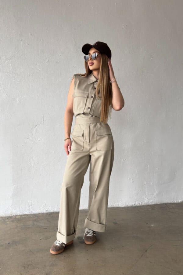 Kombinezon damski BG Mango | beż