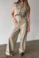 Kombinezon damski BG Mango | beż