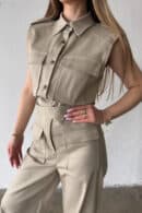 Kombinezon damski BG Mango | beż