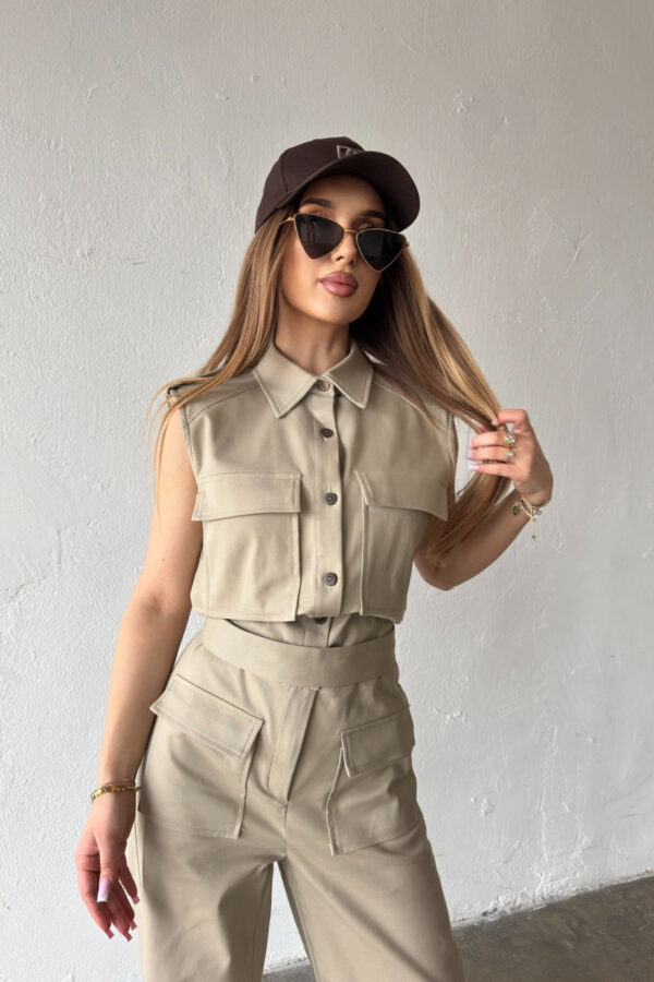 Kombinezon damski BG Mango | beż