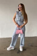 Kombinezon damski BG Mango | błękit